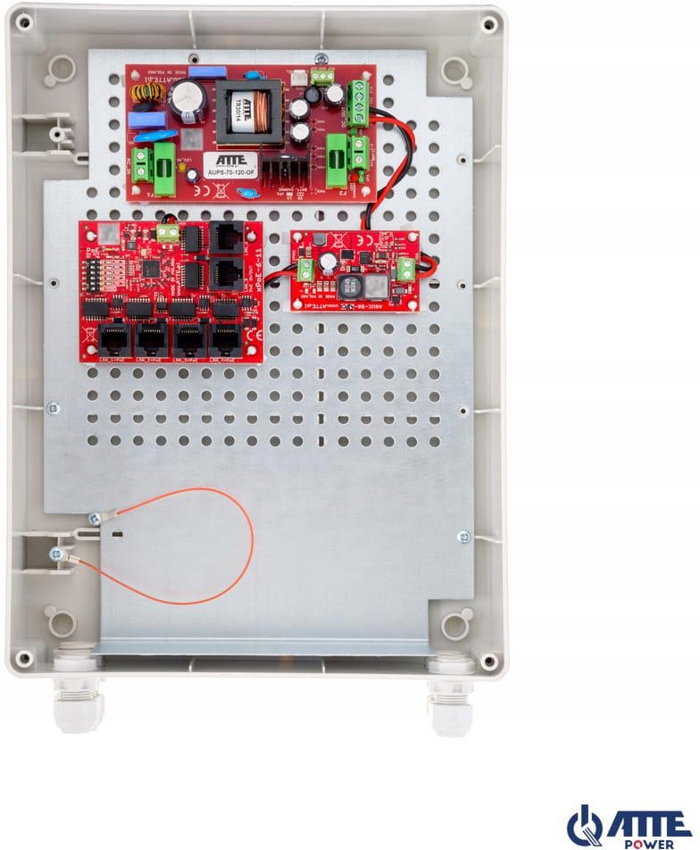 Switch Poe 5-PORTOWY Z Zasilaniem Buforowym Atte IPUPS-5-11-XL2