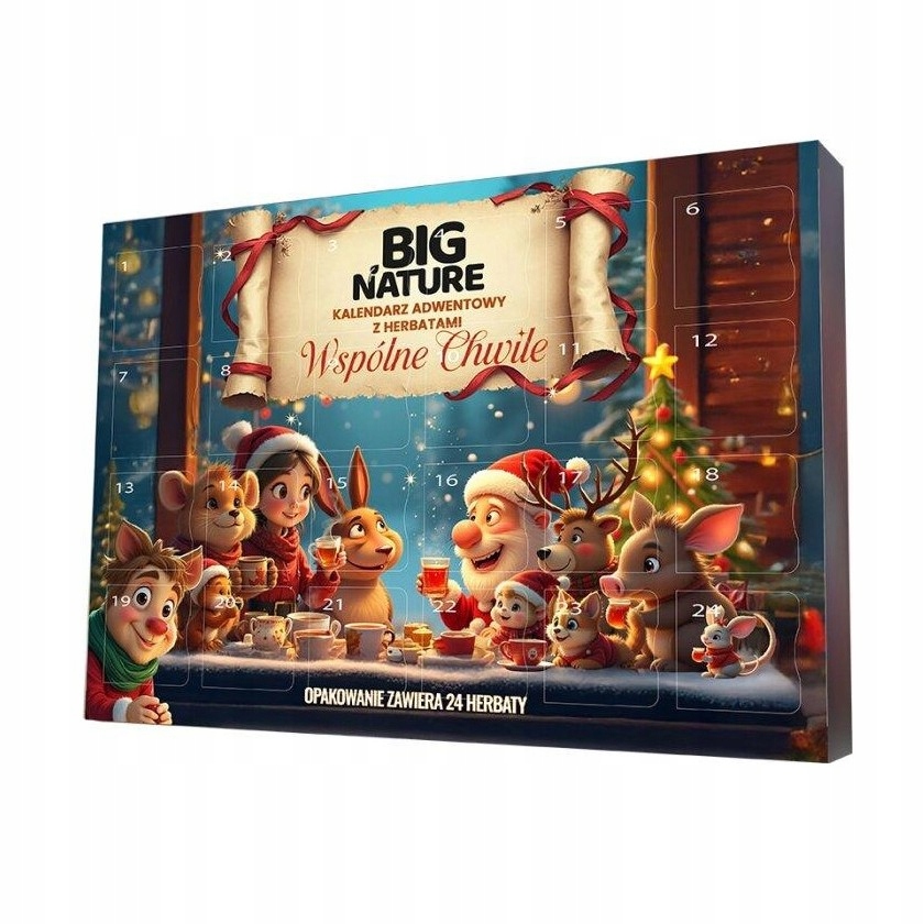 Relaxační adventní kalendář s čaji Společné chvíle Big Nature 24ks
