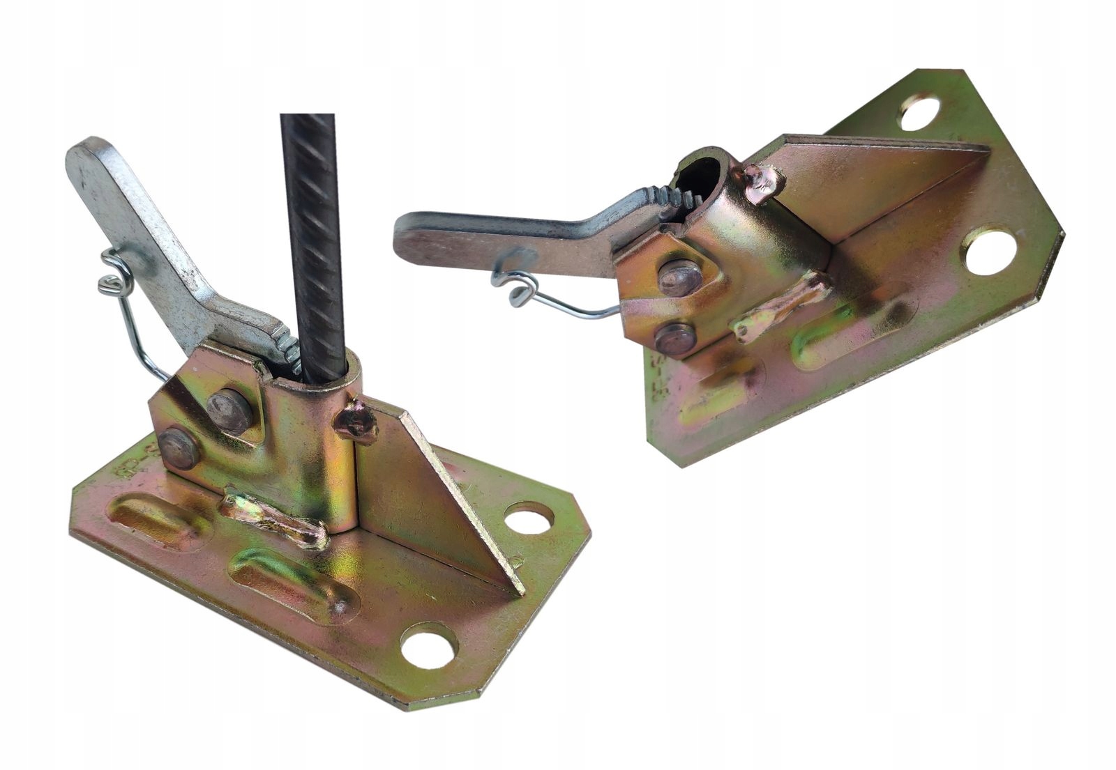 Zestaw 50 + klucz zaciski spinki szalunkowe żabki Materiał metalowe