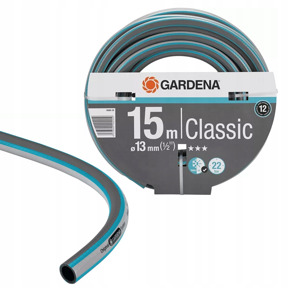 

Wąż Ogrodowy Gardena Classic 1/2″ 13mm 15m