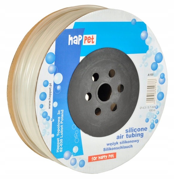 Levně Silikonová Hadička Do Akvária Pvc Pumpy Akvarijní 100M Role 4/5,5 MM