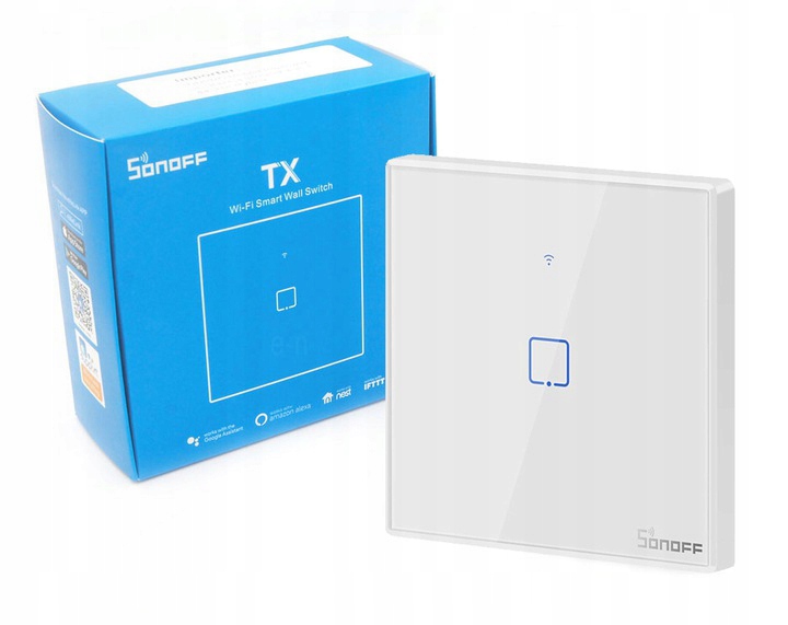 

Sonoff Tx T2 1C Dotykowy 1 kanałowy WiFi Rf 433Mhz