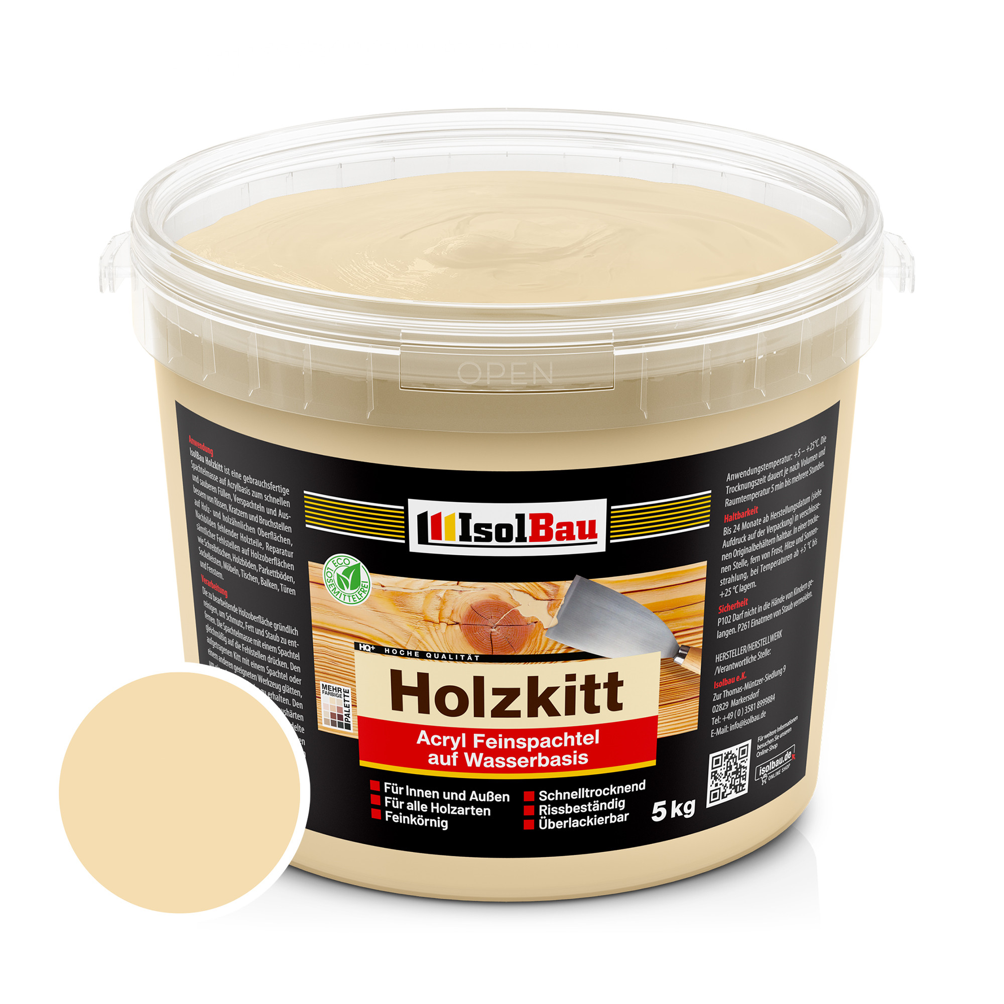 IsolBau Kit na dřevo Holzkitt 5 kg (č. 9) Borovice