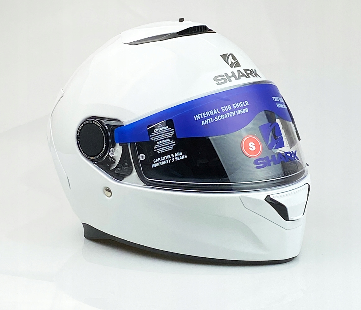 Kask SHARK SPARTAN biały POŁYSK Blenda+PINLOCK NOWY z pudełka+pokrowiec r.L Model SPARTAN