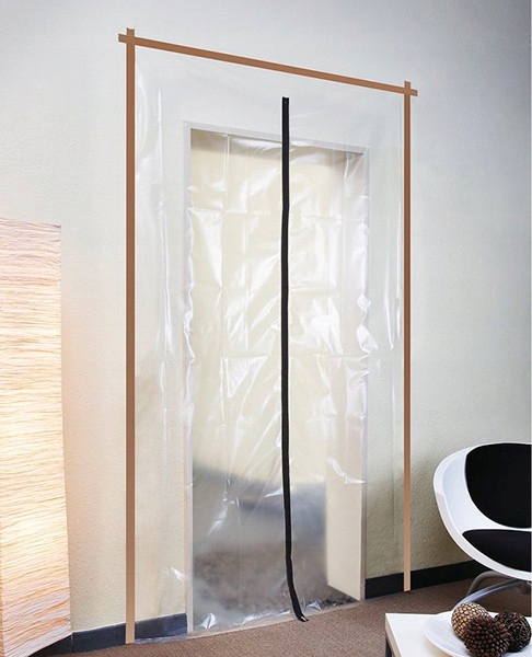 

Drzwi foliowe Przeciwpyłowe Folia Kurtyna 120x220