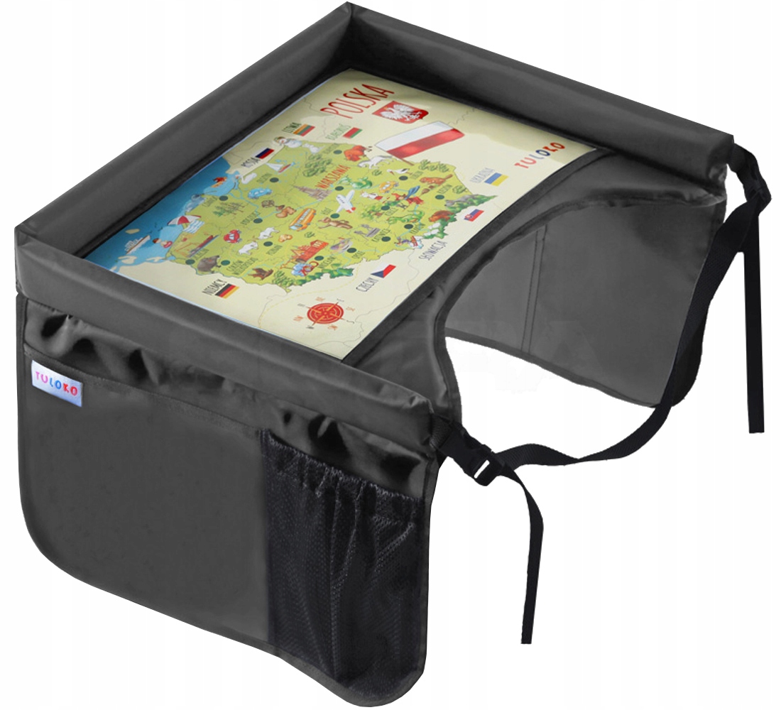 Stolik dla Dzieci Podróżny Dziecka Bezpieczny TULOKO 45 x 6 cm SZARY XXL EAN (GTIN) 5903111233389