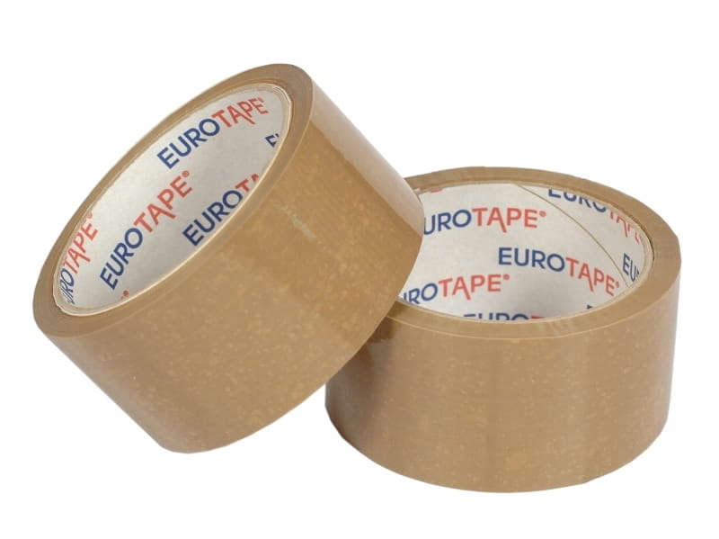 

48x60Yd Pakowa taśma klejąca Kauczuk brąz 6szt