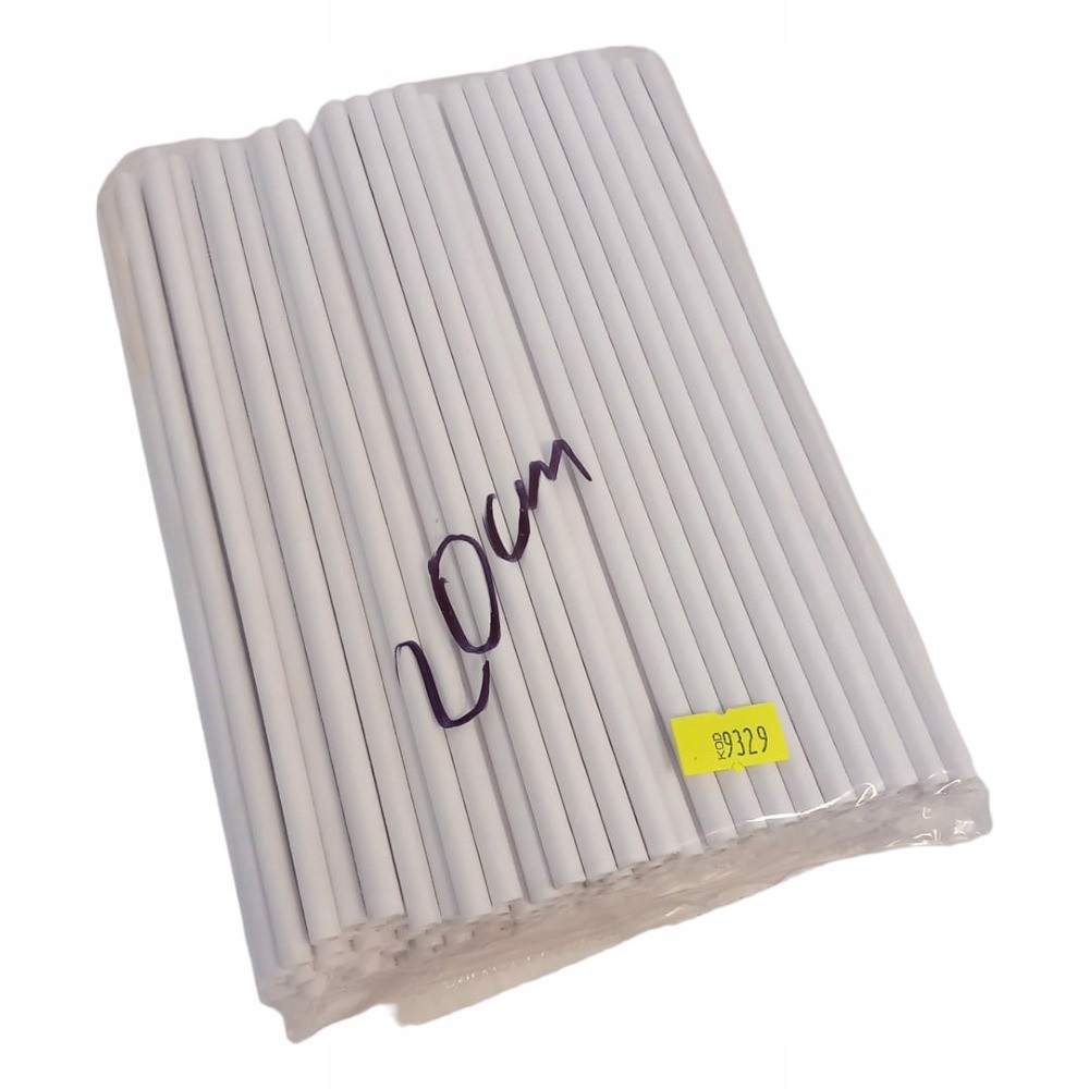 Słomki Papierowe do Picia Białe 20cm Liczba sztuk w opakowaniu 200 szt.