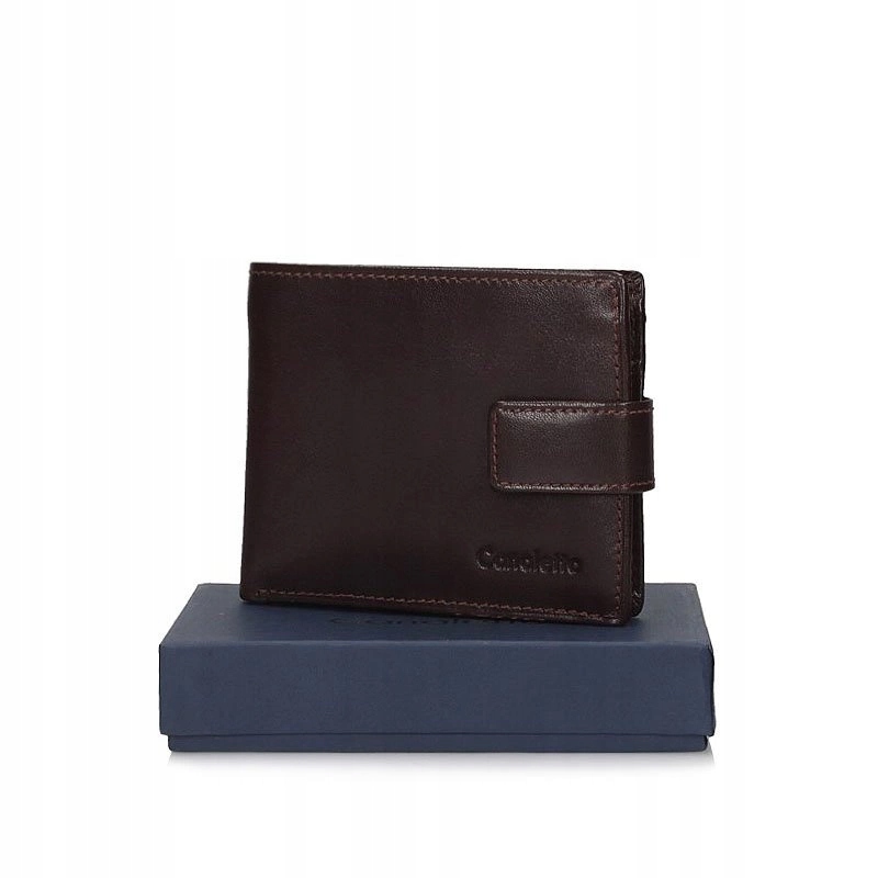 Elegantní pánská kožená peněženka Canaletto 1501-A-s350/RFID hnědá