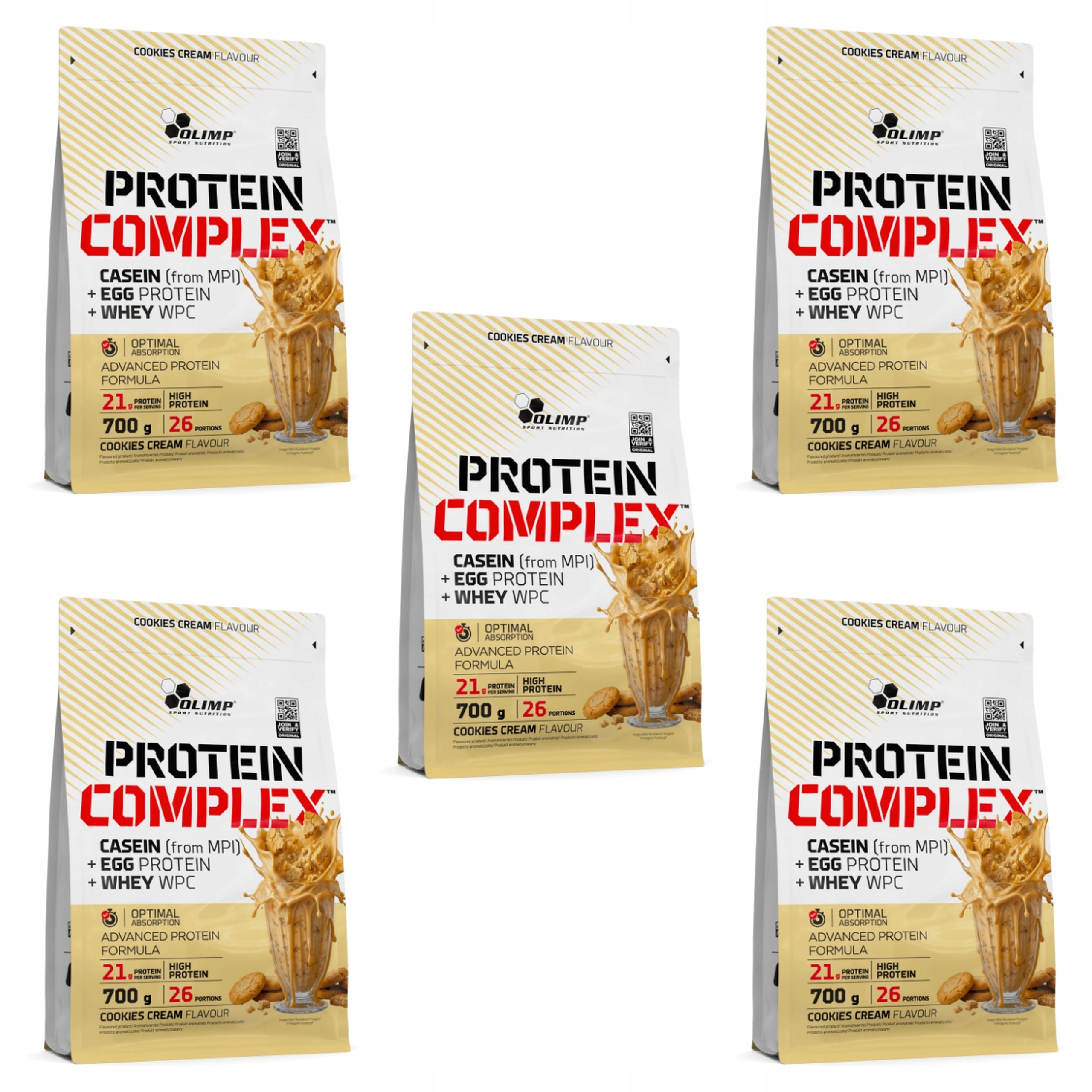 Olimp Whey Protein Complex 5X 700 g 3500 g Vaječné Bílkoviny Kasein Wpc Sušenky