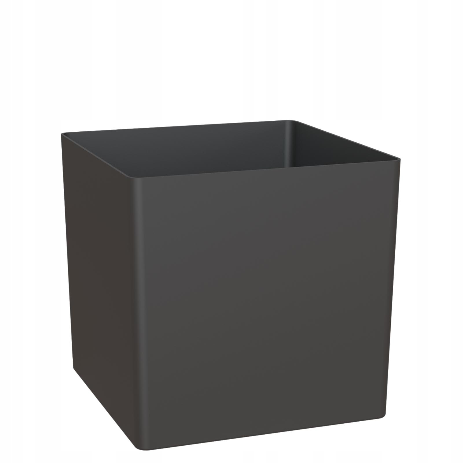 

kwadratowe grafitowe donice Oslo 17x17/17 antracyt