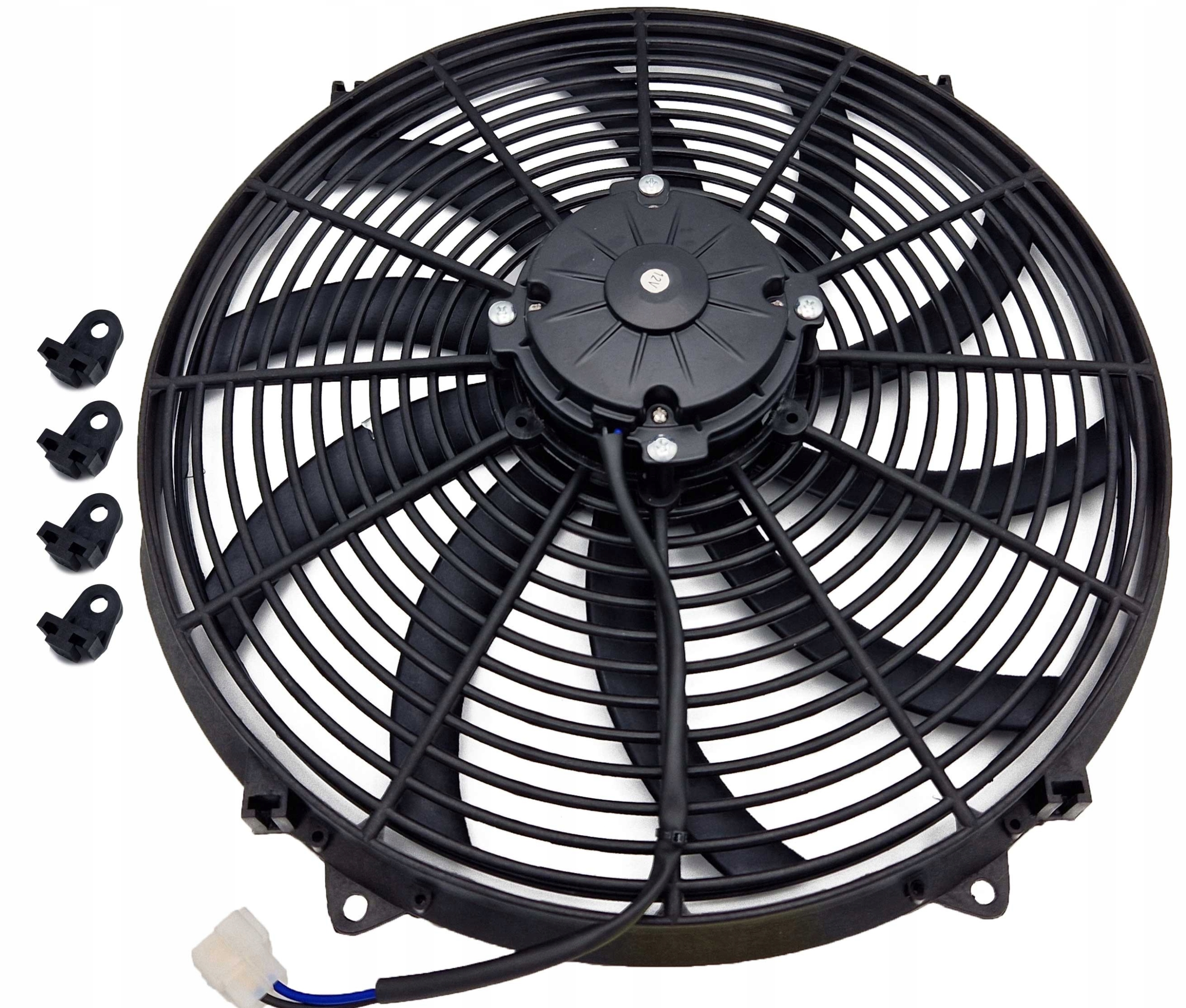 WIATRAK WENTYLATOR CHŁODNICY PŁASKI 42cm tłoczący