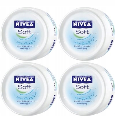 

Nivea soft nawilżajacy krem 4x200ml zestaw