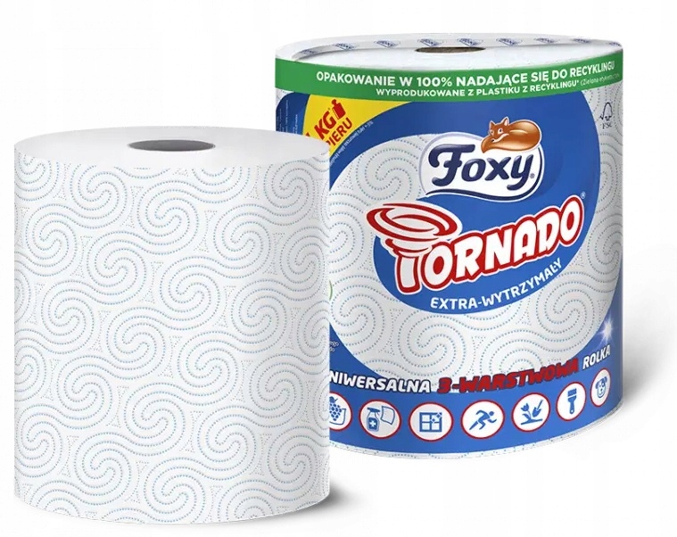 

Foxy Tornado Ręcznik Papierowy Kuchenny Mocny A'1