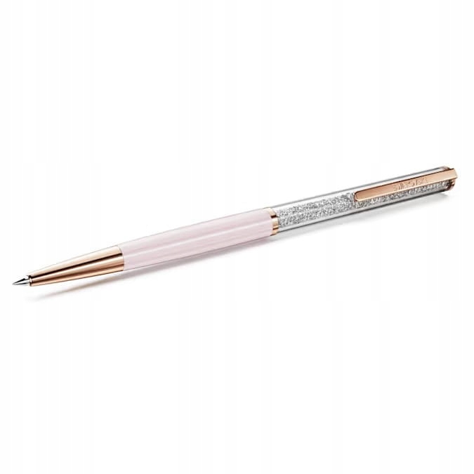 Długopis Swarovski Crystalline Silk Różowy Kryształ Czarny wkład