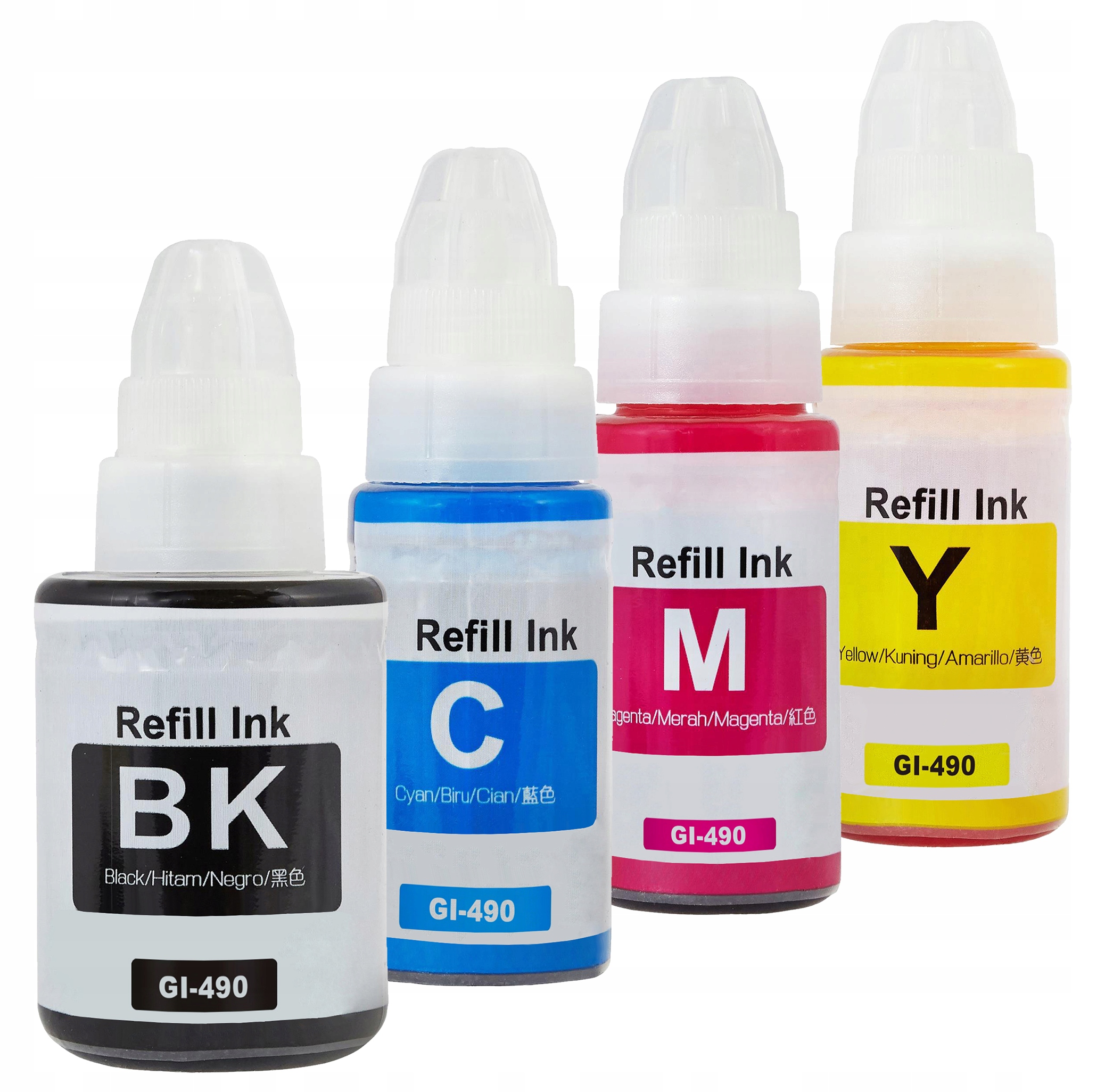 

4x Tusz do Canon Pixma GI-490 zestaw Cmyk