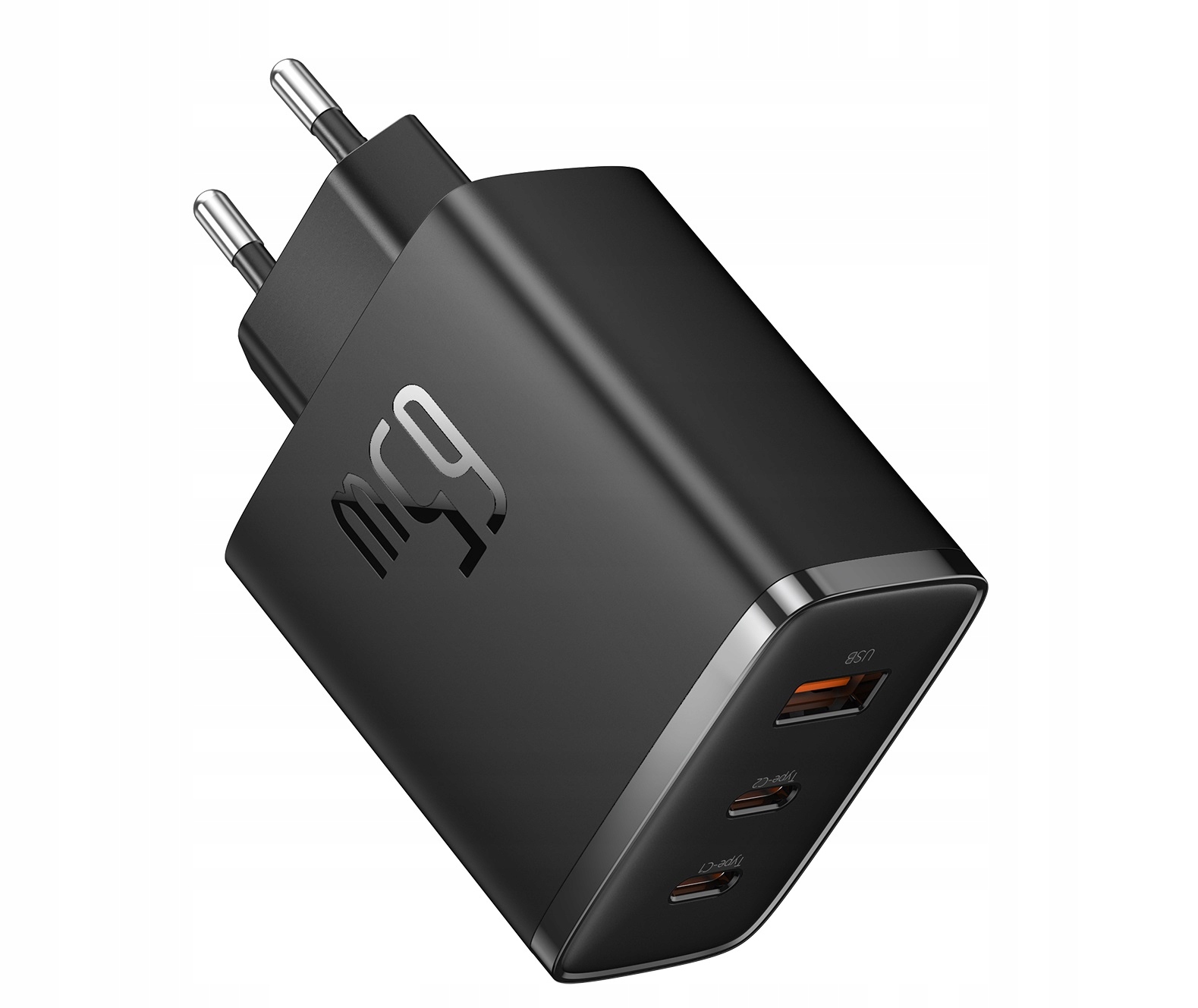 BASEUS SZYBKA ŁADOWARKA ZASILACZ 3x USB USB-C TYP-C 65W PD3.0 QC3.0 AFC SCP Waga produktu z opakowaniem jednostkowym 0.154 kg