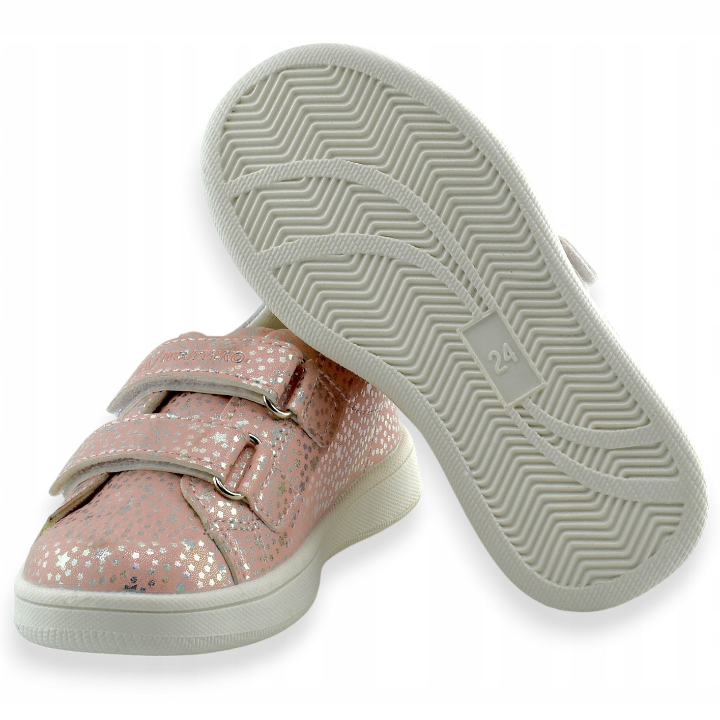 Różowe półbuty dziewczęce z błyszczącymi serduszkami Wojtyłko 25383 rozm.30 Rozmiar (new) 30