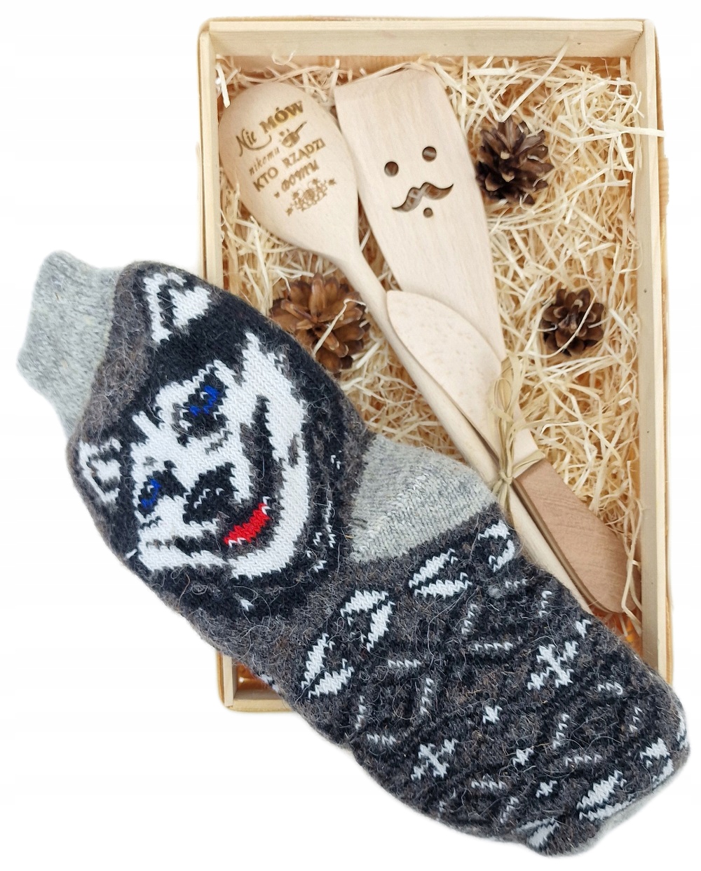 

Zestaw Skarpety Ciepłe Wełniane Dodatki