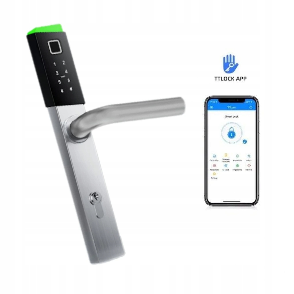 Bot Inteligentná kľučka TTLock HD1 čierno-strieborná 72 mm