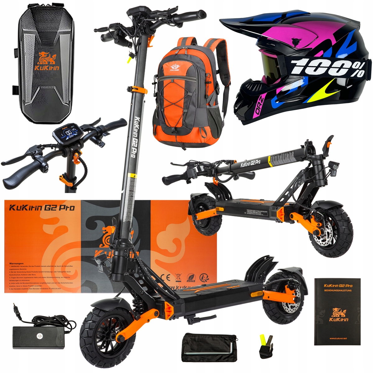 Pojazd Elektryczny KuKirin G2 Pro Abe 500w 48V 15.6AH 65KM 25KM/h +Dárek