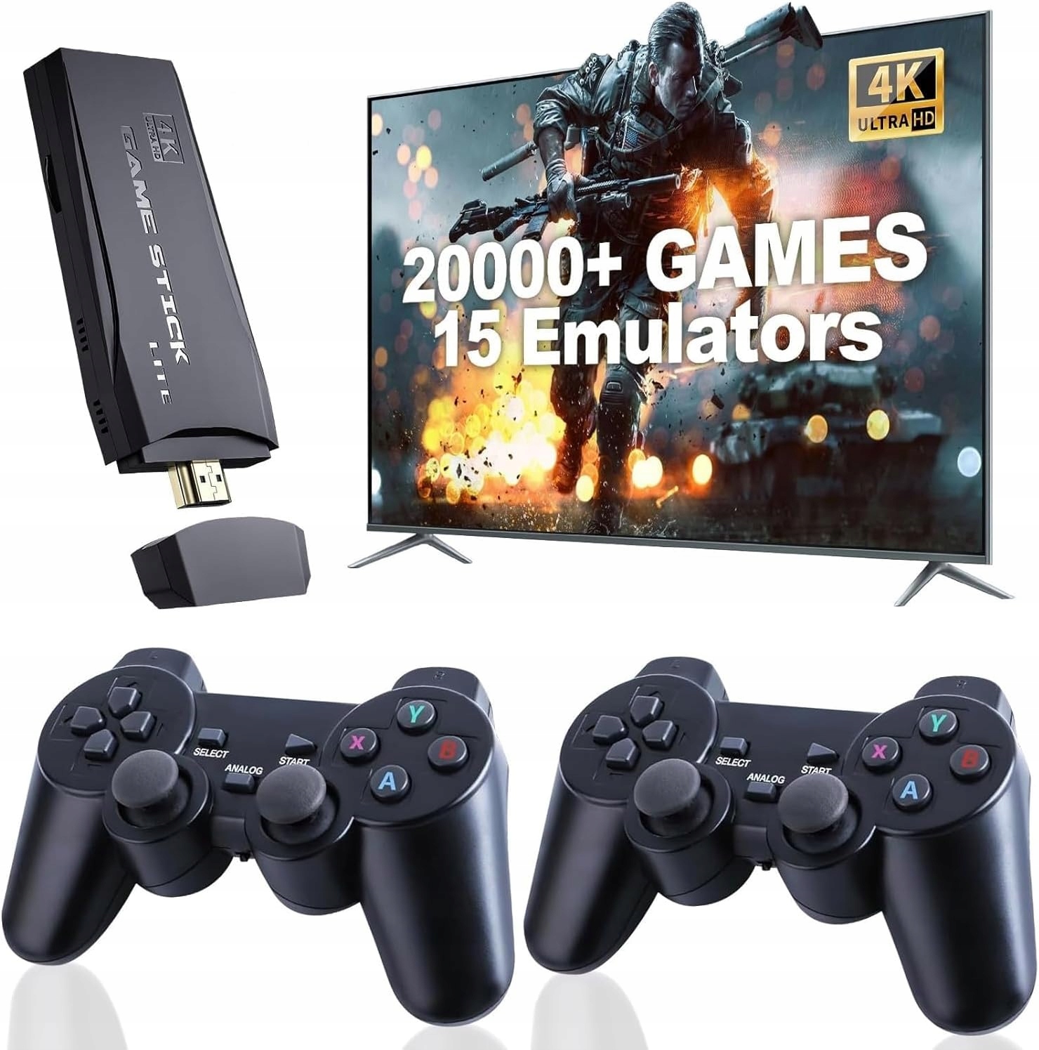 Retrolink 21700+ konsola retro, do gier, 2 gamepady, Plug & Play