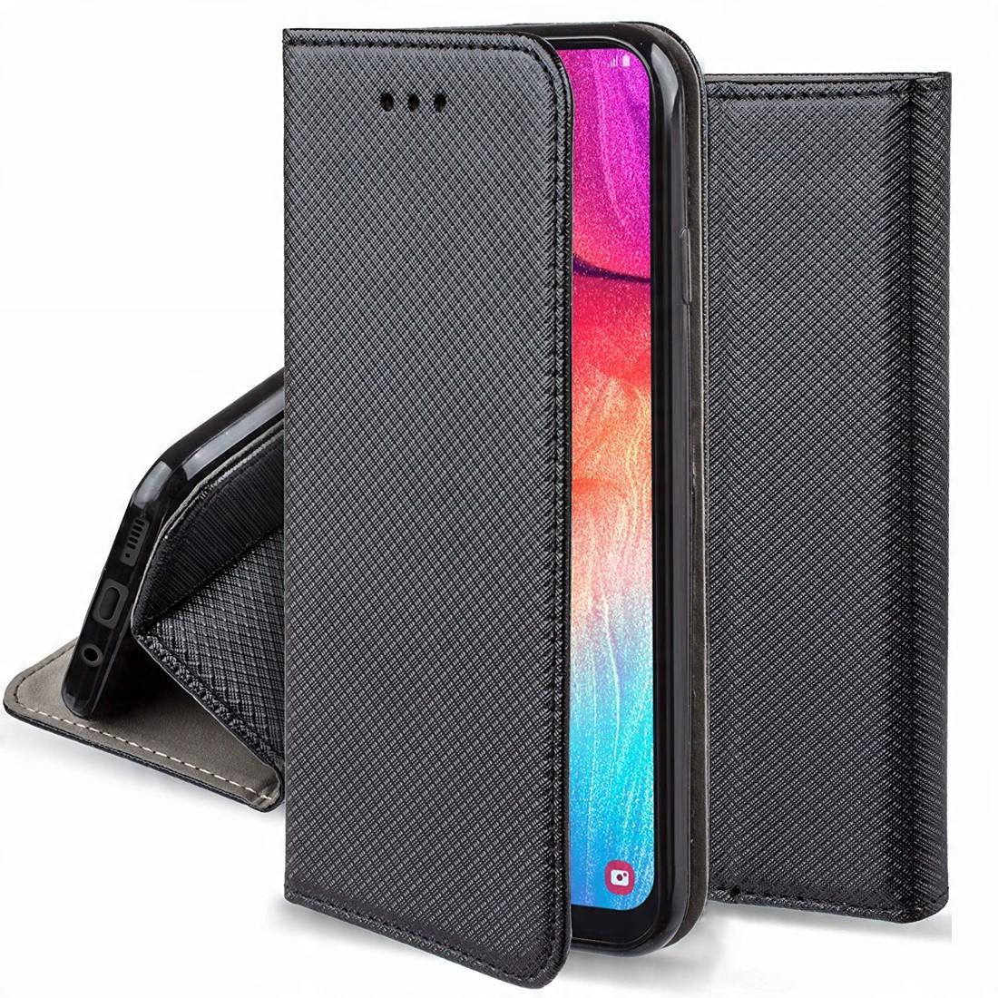 

Etui Skórzane Otwierane do Mi Note 10 Lite Czarny