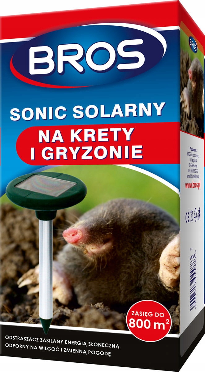 

Bros Sonic solarny odstrasza krety