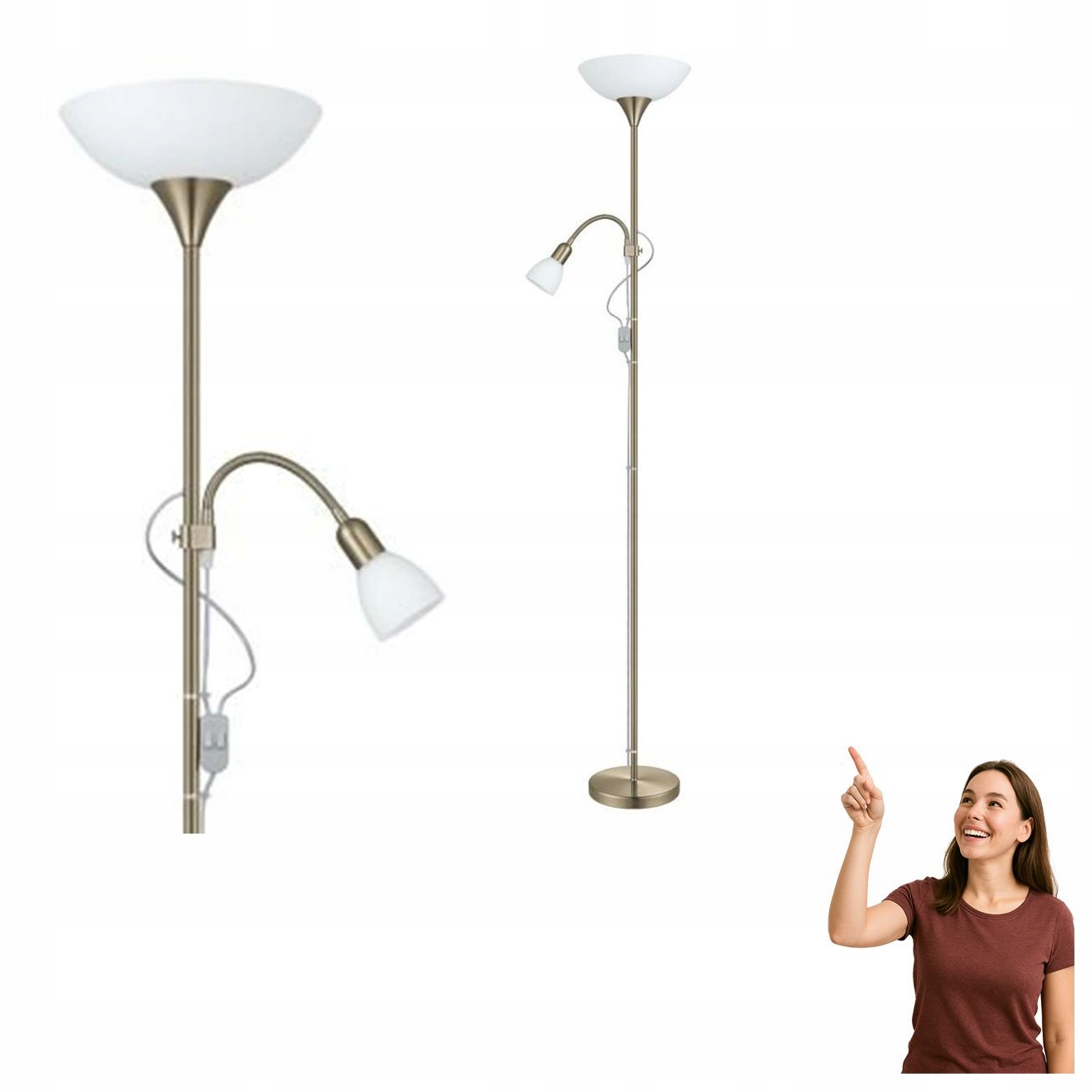 Podlahová lampa Up 2 82844 Eglo