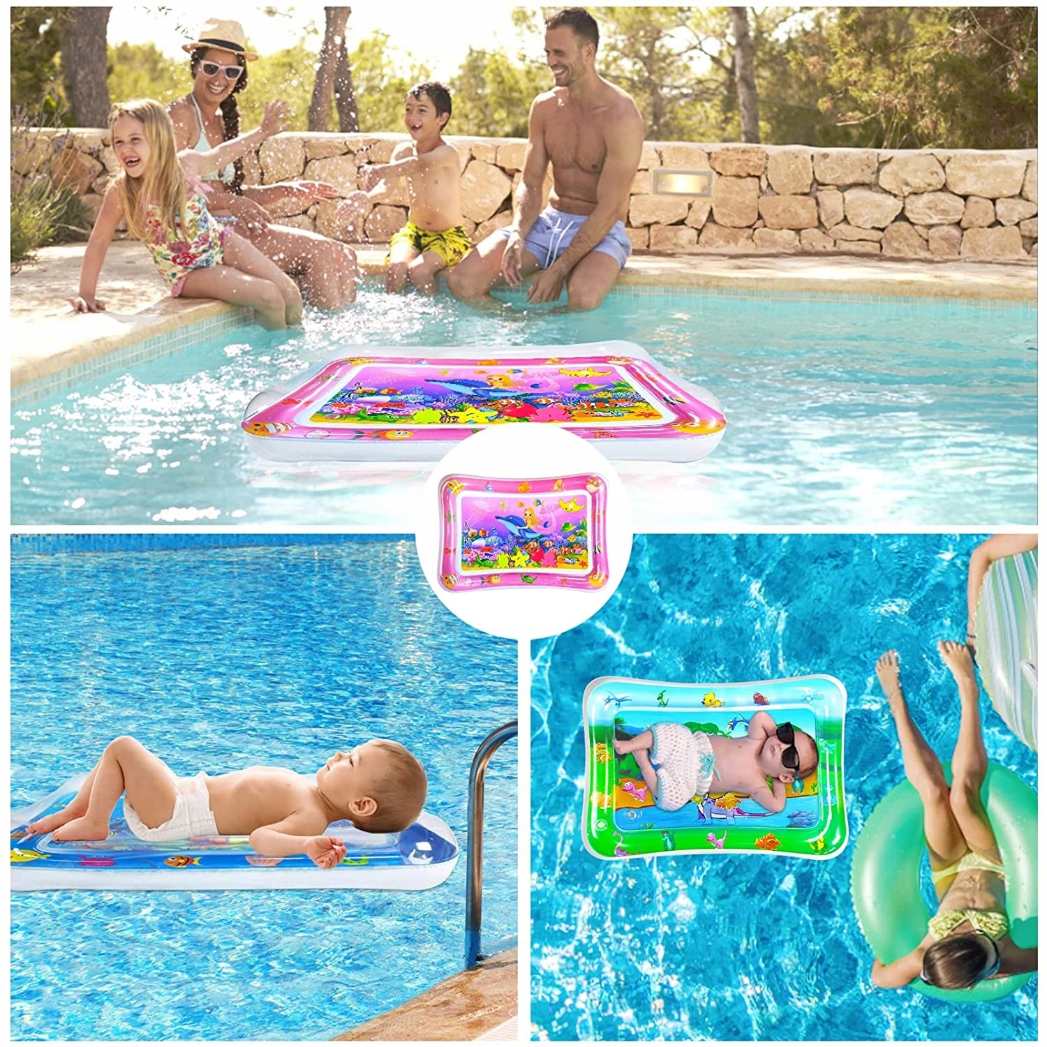 NADMUCHIWANE MATY WODNA DO ZABAWY DLA NIEMOWLĄT Wiek dziecka 3 m +