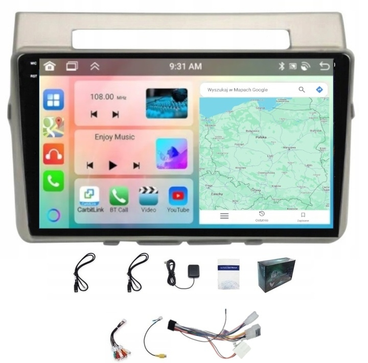 Rádio Navigácia Carplay Toyota Corolla Verso 2004-2009 Android 4GB 64GB