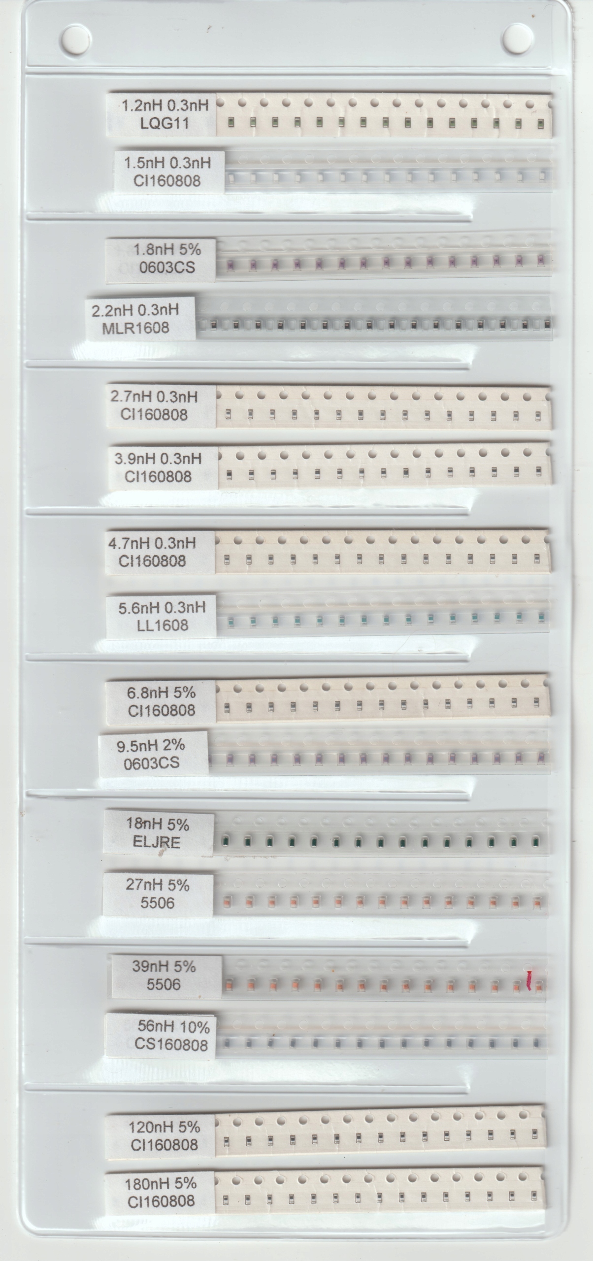 [420szt] Zestaw Dławików Smd 0603 21x20
