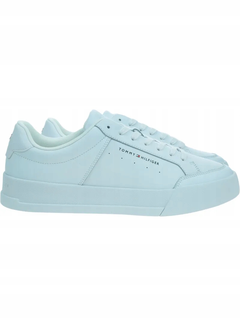 Bílé tenisky Tommy Hilfiger Th Court Mix Lth FM0FM05489 Ybs 44