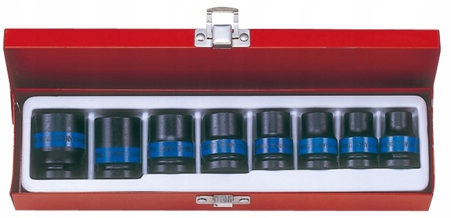 KING TONY Nasadki udarowe krótkie 1/2 10-24mm 8szt