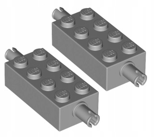 

Lego Klocek Piny 2x4 J. Szary (6249/6356158) x2