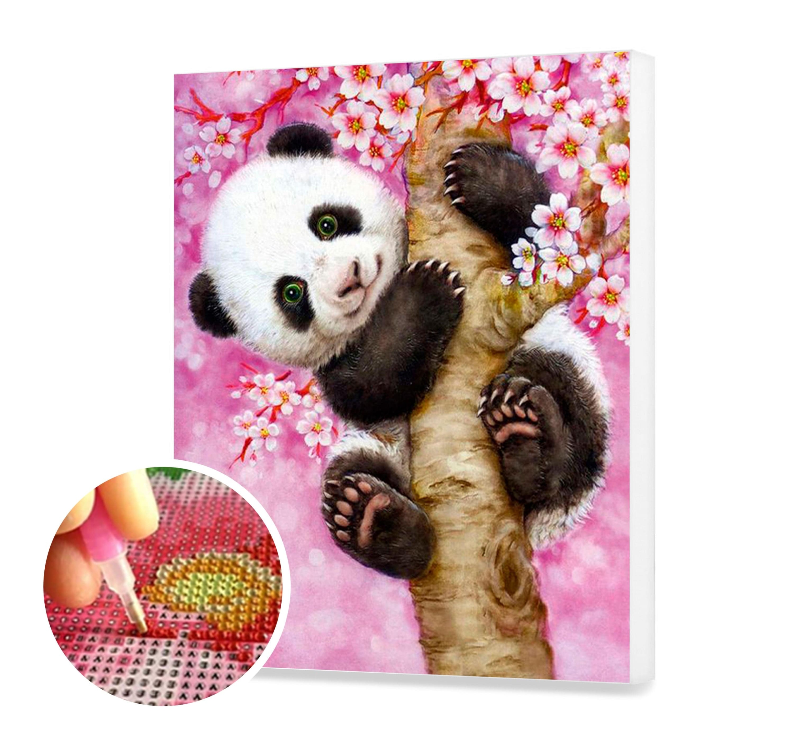 Panda Výšivka Diamantová Mozaika 40x50cm Různé Vzory