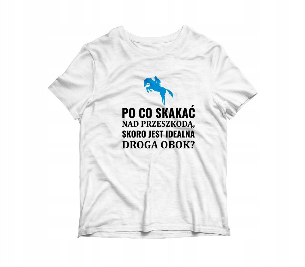 

Koszulka Bawełniana Koń przeszkoda Męska M