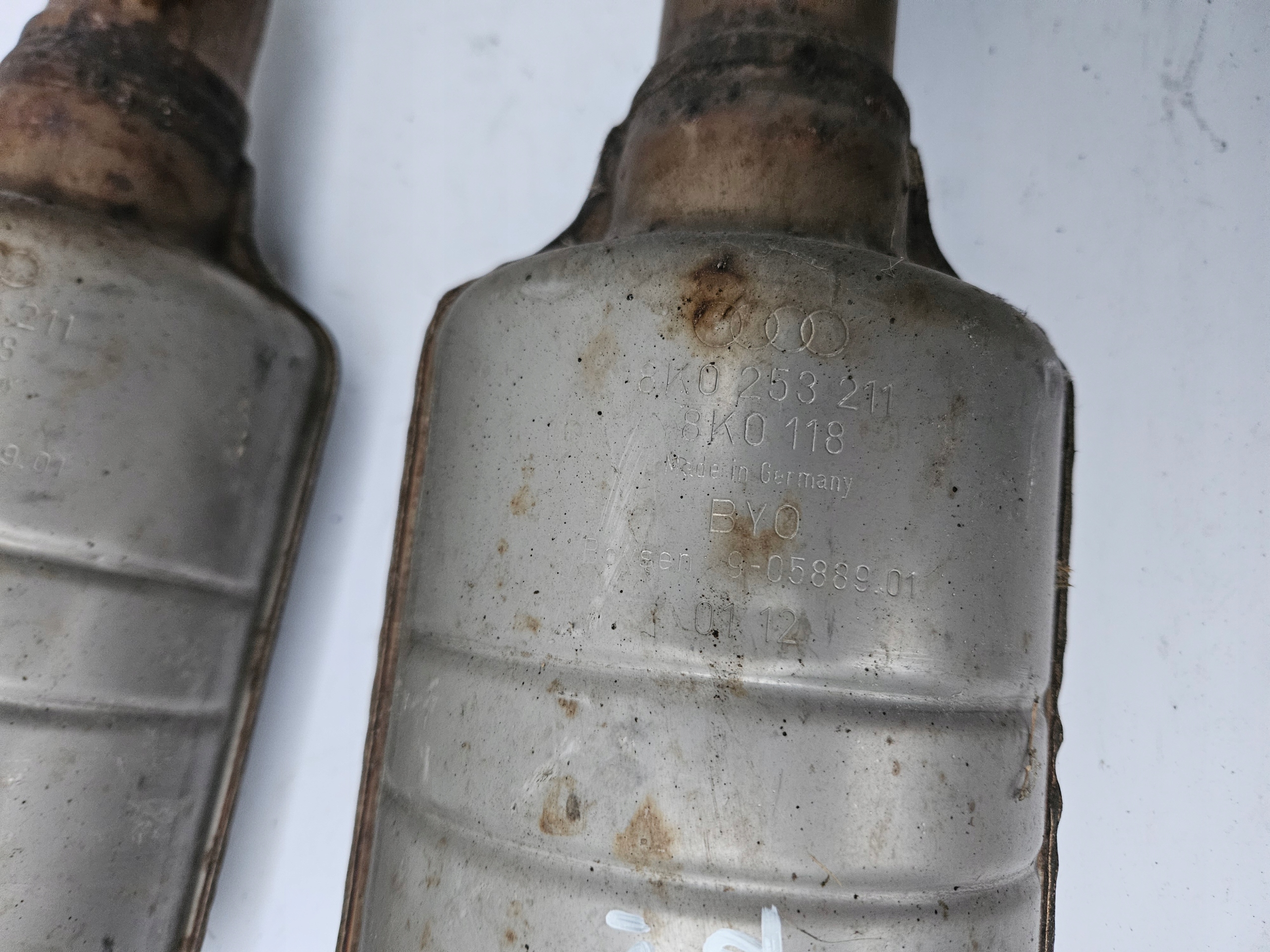 DOWNPIPE muffler, exhaust pipe left AUDI A6 C7 A7 4G 3.0 TFSI
