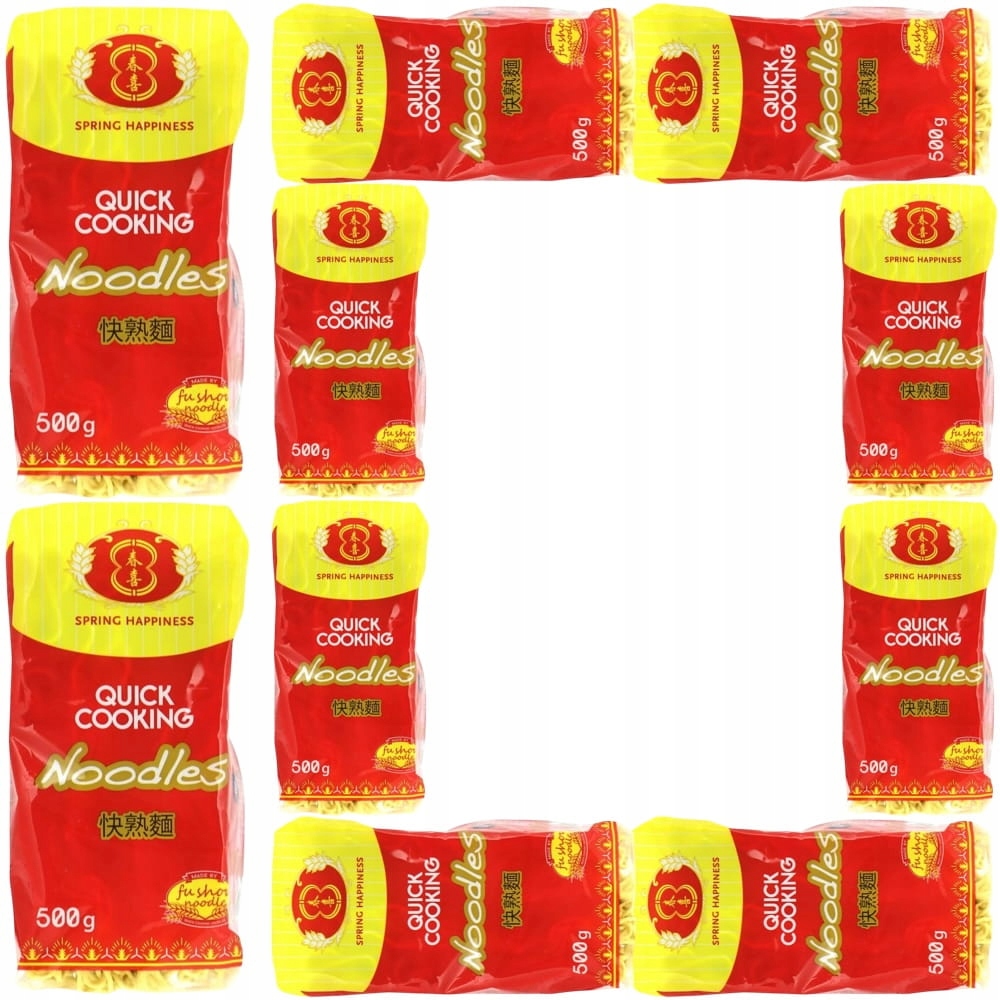 10x Makaron Błyskawiczny Instant Do WOKa Stir Fry Cooking Noodles 500g