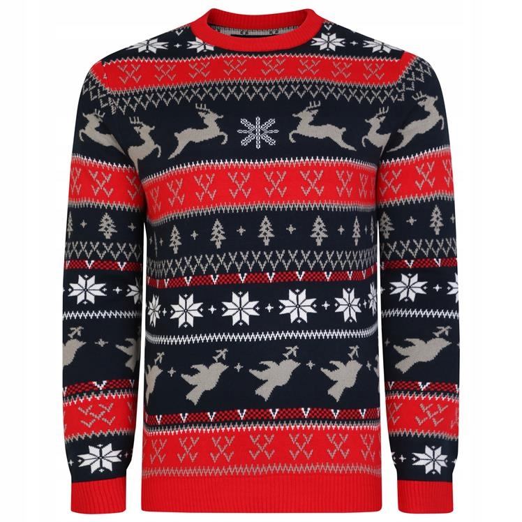 Pánský vánoční svetr X025 Kam Velké velikosti