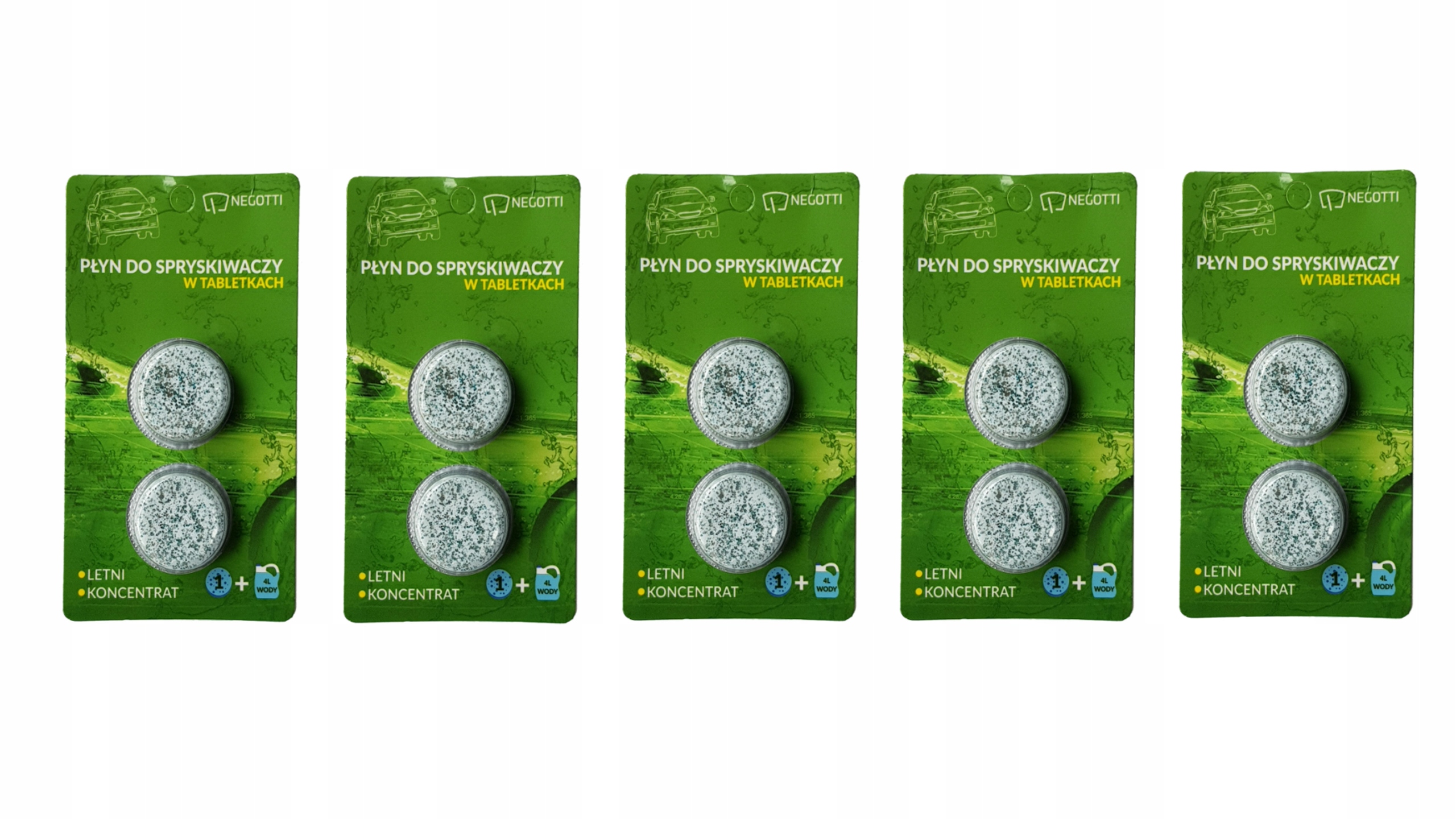 PLYN DO SPRYSKIWACZA LETNI W TABLETKACH 5 KPL