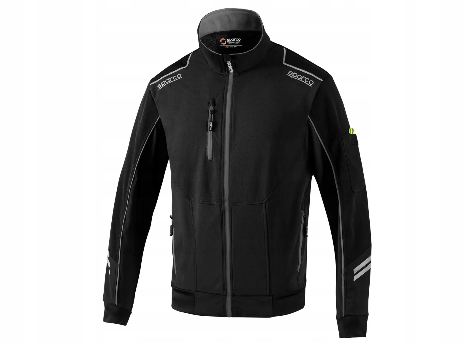 Sparco technická softshell ľahká bunda, farba čierno-šedá, veľkosť S