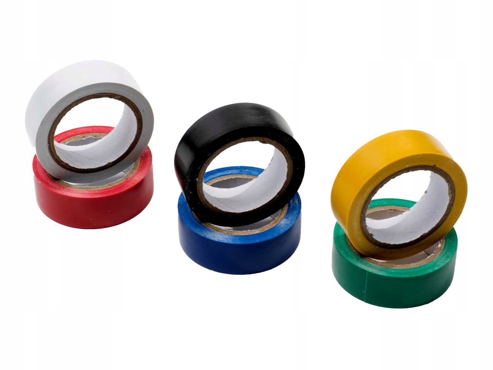 

Taśma izolacyjna Pcv kolory kolorowe 15mm 6 szt