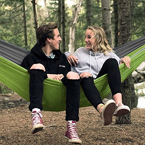GLYMNIS Hamak Ultralekki Outdoor Podróżny z Linami i Karabińczykami 300kg Z — miniatura 8