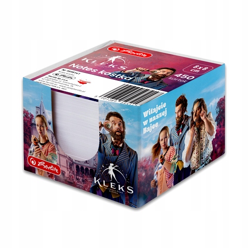 NOTES KOSTKA KLEKS 8X8 CM 450 KARTEK