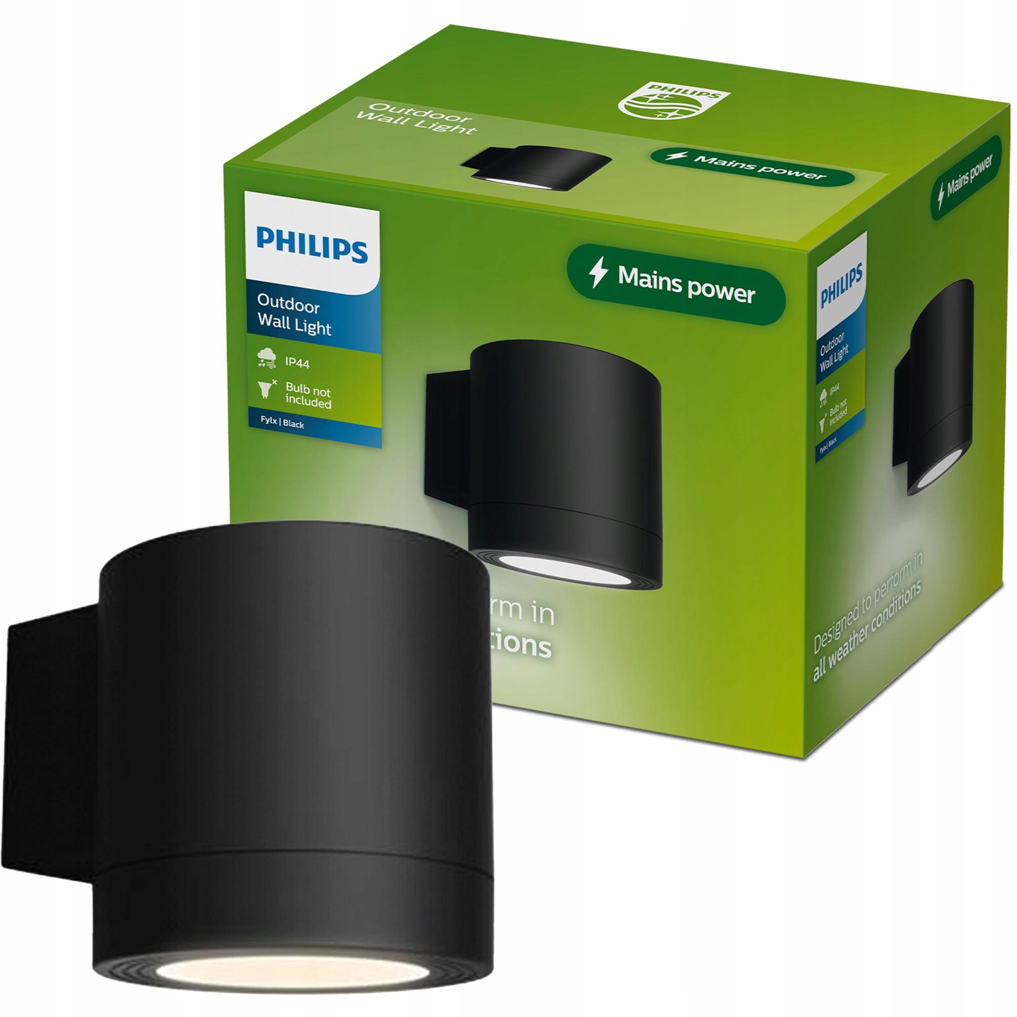 Venkovní nástěnné svítidlo Philips Fylx Fasádní lampa GU10 Led Zahradní nástěnná