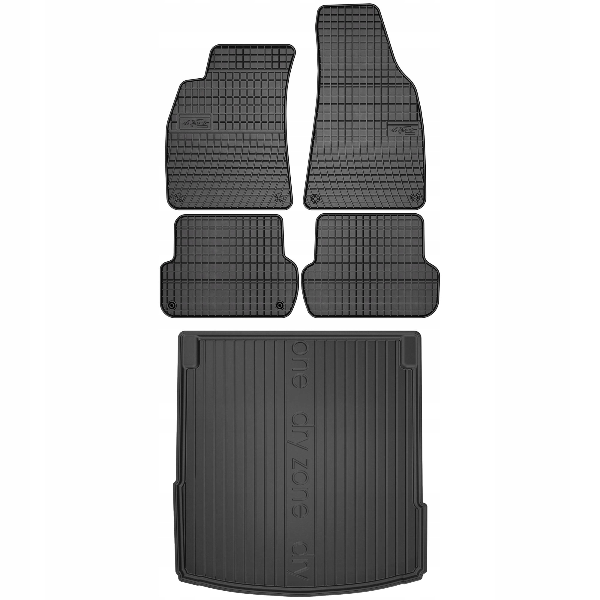 Gumová sada koberčekov a rohože Audi A4 B7 2004-2008