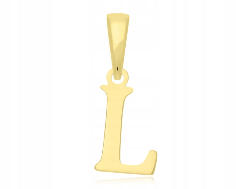 Zlatý přívěsek Písmeno L 585 Dámský hladký Přívěsek na Řetízek