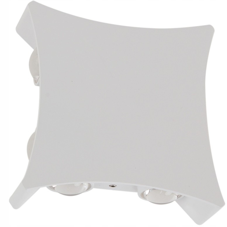 Venkovní nástěnné svítidlo, fasádní lampa, bílá, Led na terasu, příjezdová cesta, dům Pensa