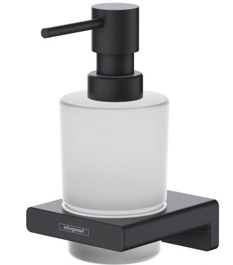 Dávkovač tekutého mýdla matná černá Hansgrohe